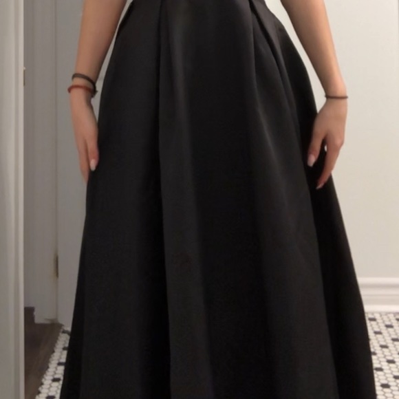 BHLDN Black Off-shoulder Gown - perfect for prom! - Picture 2 of 2